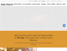Tablet Screenshot of bikefriday.com
